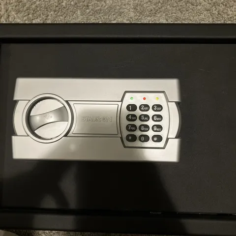 Stack On Mat Black Conpartment Safe Box Security Lock With Code
