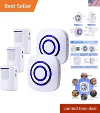 Motion Sensor Alarm,Wireless Driveway Alarm Indoor Home Security Business Det...