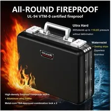 TSA Lock Fireproof Document Organizer
