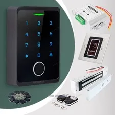 HOMSECUR Weatherproof WIFI Fingerprint RFID Access Control Set Lock APP Unlock