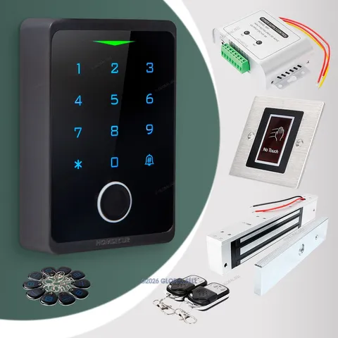 HOMSECUR Weatherproof WIFI Fingerprint RFID Access Control Set Lock APP Unlock