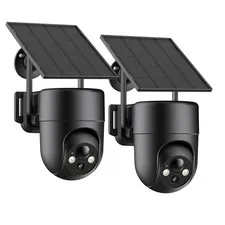 ELYSOO Solar Security Cameras Wireless Outdoor, 2.4GHz WiFi, 2K Color Night V...