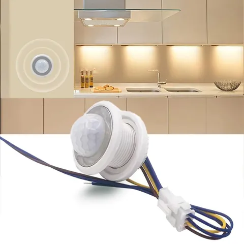Mini PIR Motion Sensor Light Switch AC110220V Time Delay Adjustable Relay