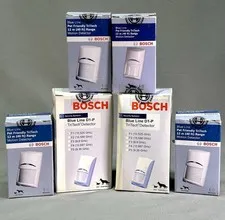 LOT OF 6 Bosch ISC-BDL2-WP12 & ISM-BLD1-P-F1 Motion Detectors Blue Line TriTech