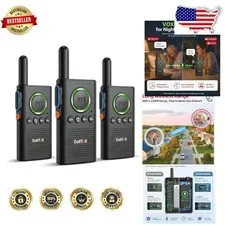 Durable 2-Way Intercom 3300ft Range VOX Rechargeable for Elderly Caregiver