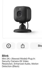 Blink Mini 2K+ (Newest Model)-Plug-In Security Camera-2K (Black) Set of 3