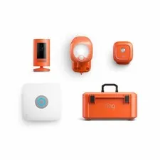 NEW Ring Jobsite Security 5-Piece Camera System Starter Kit Orange 