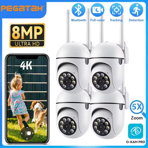  2.4G 8MP Cameras Wifi Video Surveillance IP Indoor Security Protection Monitor 