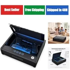 AWESAFE Biometric Gun Safe - Portable Handgun Lock Box with Quick Access