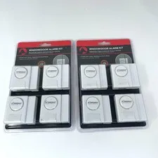 NEW Doberman Security SE-0137 Home Security Window/Door Alarm Kit White, 2 pack