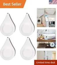 Zigbee Water Leak Sensor with Dripping Detection 4 Pack, 120 dB Alarm, App No...