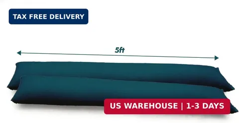 5FT Water Activated Flood Barriers for Home Door, Sandless Sand Bags for Anti Fl
