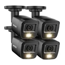 4 Pack 1080P HD TVI Home Outdoor Indoor, 1920TVL, IP66 Waterproof, Night/Day ...