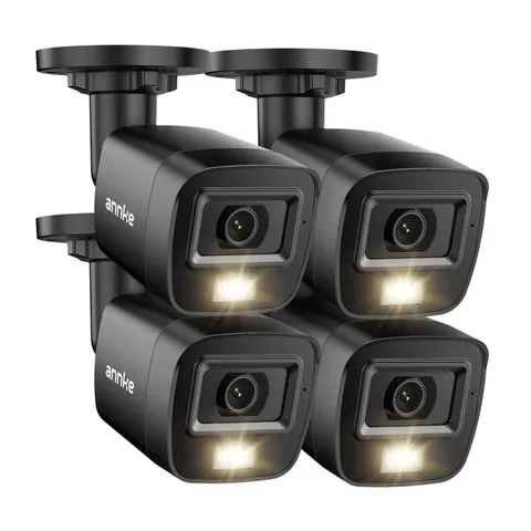 4 Pack 1080P HD TVI Home Outdoor Indoor, 1920TVL, IP66 Waterproof, Night/Day ...