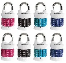 Master Lock 1535DWD Vertical Resettable Word Combination Lock - Pack of 8