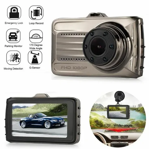 1080P Car Camera 3.0" Video Recorder 170 Degree Night Vision DVR Built-in Mic