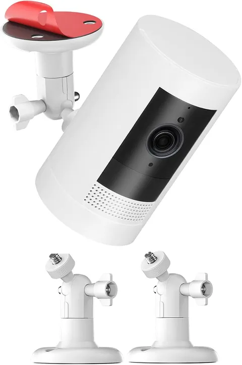 2 Pack Ring Camera Mount – No-Drill Indoor/Outdoor Wall Mount Compatible with Ri