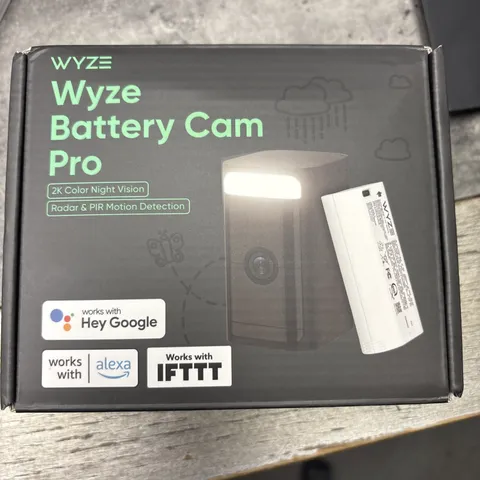 Wyze-Battery Cam Pro 2k-Radar/PIR Motion Detection-Brand New-Free Shipping
