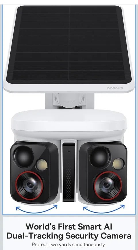 Baseus Dual-Tracking Outdoor Solar Wi‑Fi IP Camera 3K