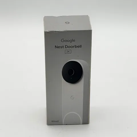 GOOGLE NEST DOORBELL WIRED 3rd Gen 2K Video Gemini Smart Camera G6PPP - New Seal