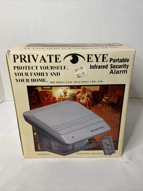 Vintage Private Eye Portable Infrared Security Alarm