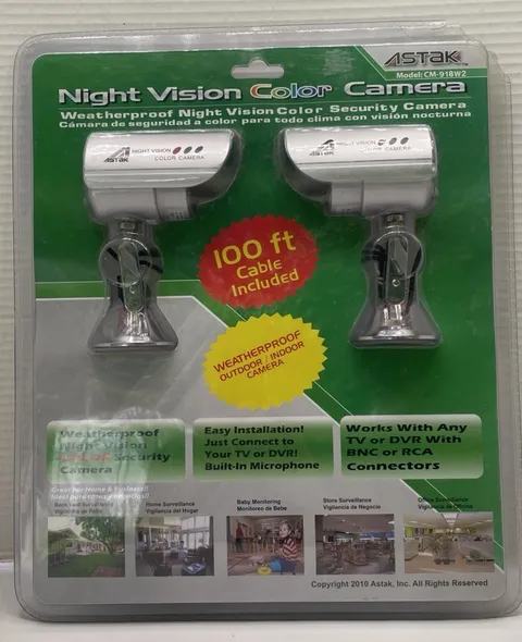 ASTAK Night Vision Camera Mo. CM-918w2  Wired Security Camera