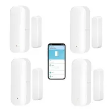 WiFi Door Sensor: Wireless Window Sensor with App Alerts, Tuya Smart Contact ...