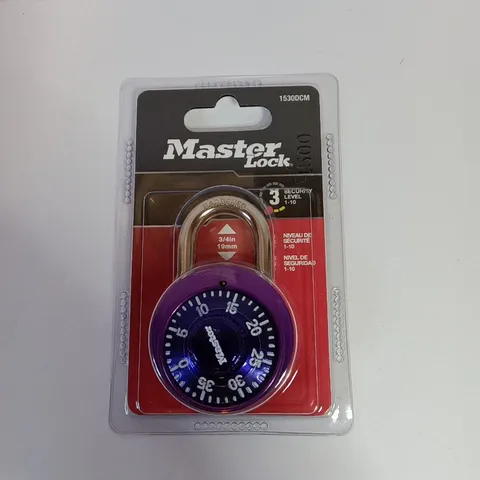 New In Package Master Lock Level 3 Security Combination Padlock Purple