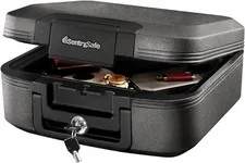 SentrySafe Dark Gray Fireproof Waterproof Safe Key Lock