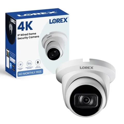 4K 8MP IP PoE White Wired Dome | Add-On | Color Night Vision | Smart Motion D...