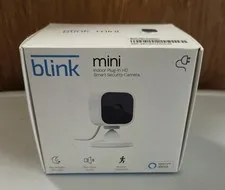 Blink Mini Indoor Plug-In Live HD Smart Security Camera (Open Box)
