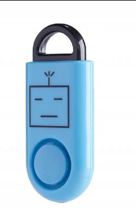 E Alarm  120 Decibel personal protection alarm. BLUE