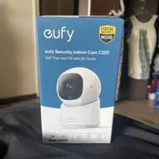 eufy Security Indoor Cam C220 2K 360° Pan/Tilt Wi-Fi Night Vision 2-Way Audio
