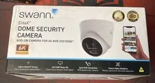 Swann EliteX 12MP Series/Spotlight Dome w 2 Way Audio Add On IP Camera White