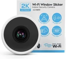 Amcrest Link 3MP 2K Window Camera, 2.4GHz&5GHz WiFi Indoor Camera, AL-W301W