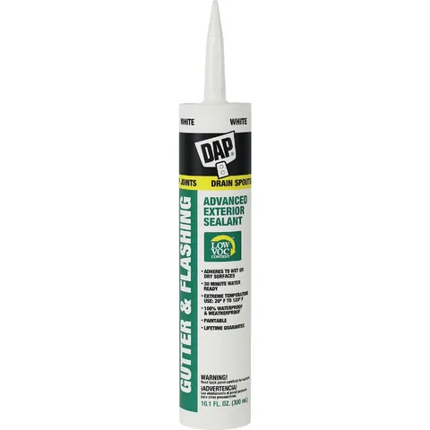 Dap 10.1 Oz. White Advanced VOC-Compliant Exterior Gutter & Flashing Sealant DAP