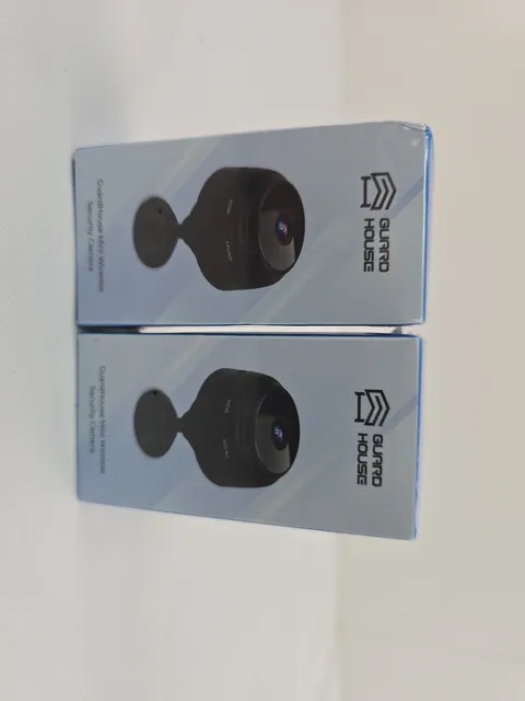 GuardHouse Mini Wireless Security Camera Black Indoor 30963-V1 New Unused 2 Pack