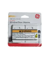 GE Personal Security Window Door Alarm Battery Operated Audible Alarms 2 Pack 