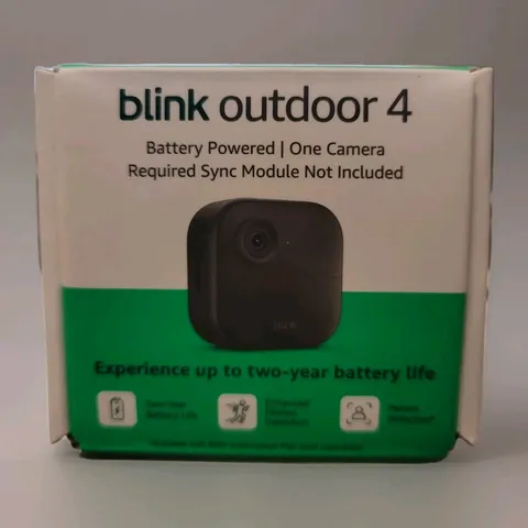 Blink-Outdoor 4 (4th Gen) Add-On Wireless Security Camera Black NEW FREE SHIP