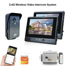 1080P Wireless Video Intercom, No-Drill, Motion Detection, Long Standby,Doorbell
