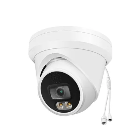  6MP Add-On Full Color Night Vision Dome IP Camera 6MP Turret POE Camera White