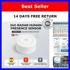 Zigbee 24GHz mmWave Presence Motion Sensor Tuya Smart Home
