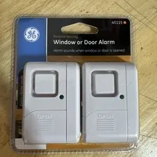 (2) GE 45115 Personal Security Wireless Window or Door Alarm - Entry Chime Mode