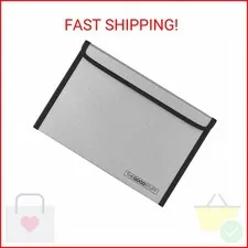 Fireproof Document Bag Envelope Size: 8" x 5" [2000°F Rated] Fireproof Cash Bags