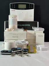 D1D9 White Dual Passive Infrared Detector Home Security Alarm System