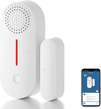 Wifi Door Window Sensor Alarm: Wifi Door Sensor with App Alerts, 120 Db Siren,Ti