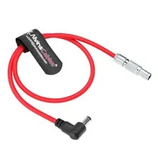 Ultra Soft DC To 2 Pin Power Cable For Blackmagic Pyxis Z CAM Camera 45cm