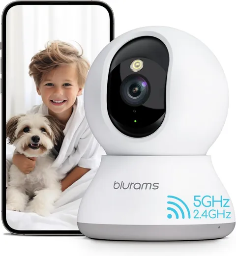 Pet Camera 2K, Dog Camera with Phone App, 360° PTZ Indoor Cameras for Home Secur