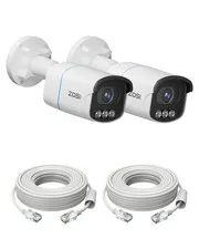 C186 5MP 3K PoE IP , 2 x Add-on Outdoor with Aurora Lux True Color Night Visi...