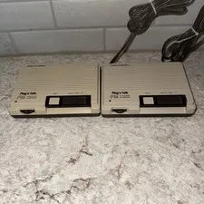 RadioShack Realistic Plug 'n Talk Wireless Intercom System 2 Stations 43-207B